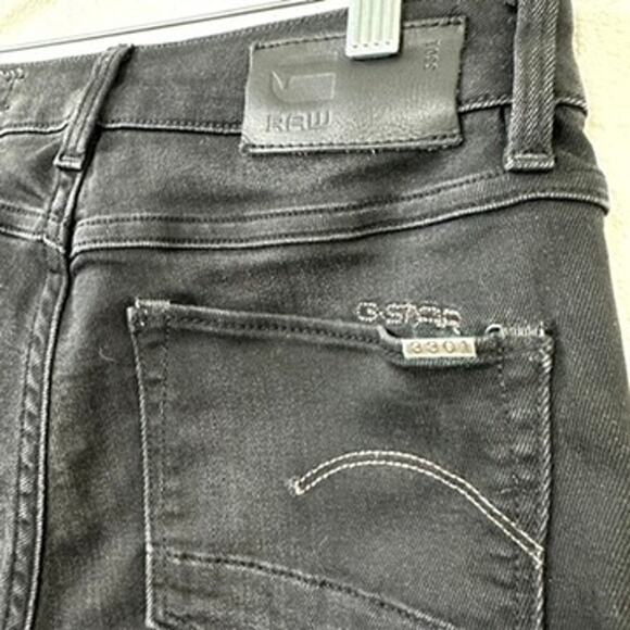 G-Star Raw 3301 Contour Skinny Jeans, Size 26, Black - Picture 9 of 10
